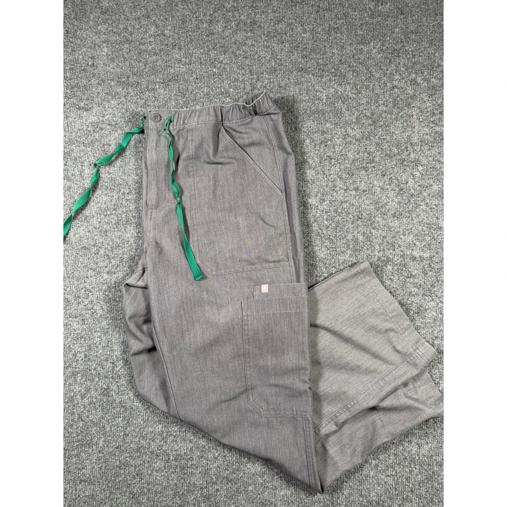 Figs Cairo Cargo Scrub Pants Men Large Gray Technical Collection TM3001S PO 2771